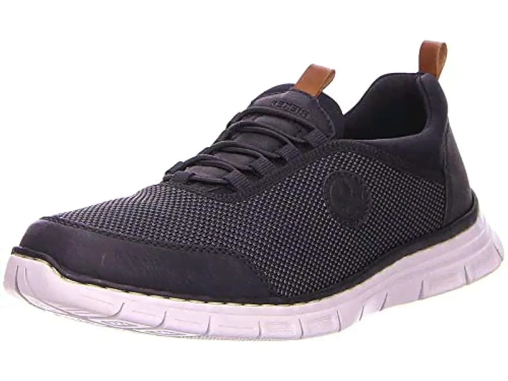 Кроссовки Rieker Herren B4891-00 Sneaker Grau Amaretto/Schwarz 00, 47 EU-0